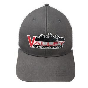 Valley Agronomics LLC Fitted Trucker Hat Gray XL Embroidered Mesh Back Viegear